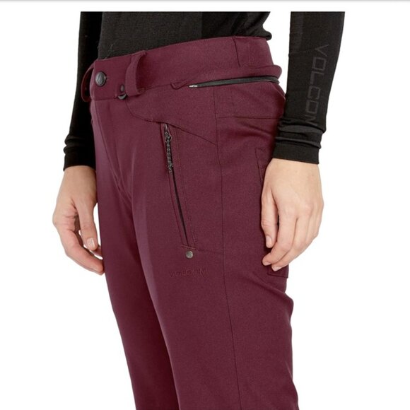 Volcom Burgundy Snow Ski Pant - Picture 7 of 8